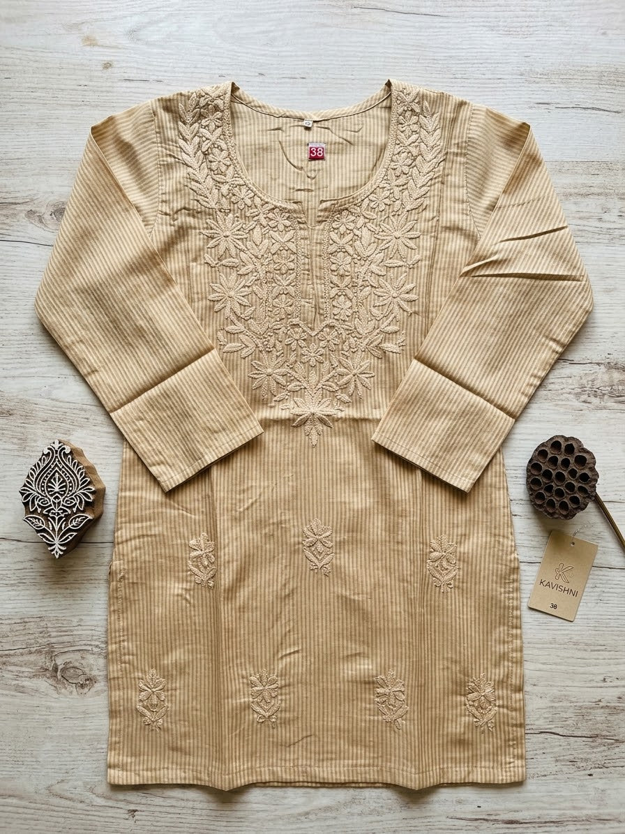 Jaipuri Cotton Floral printed Short top Kurti