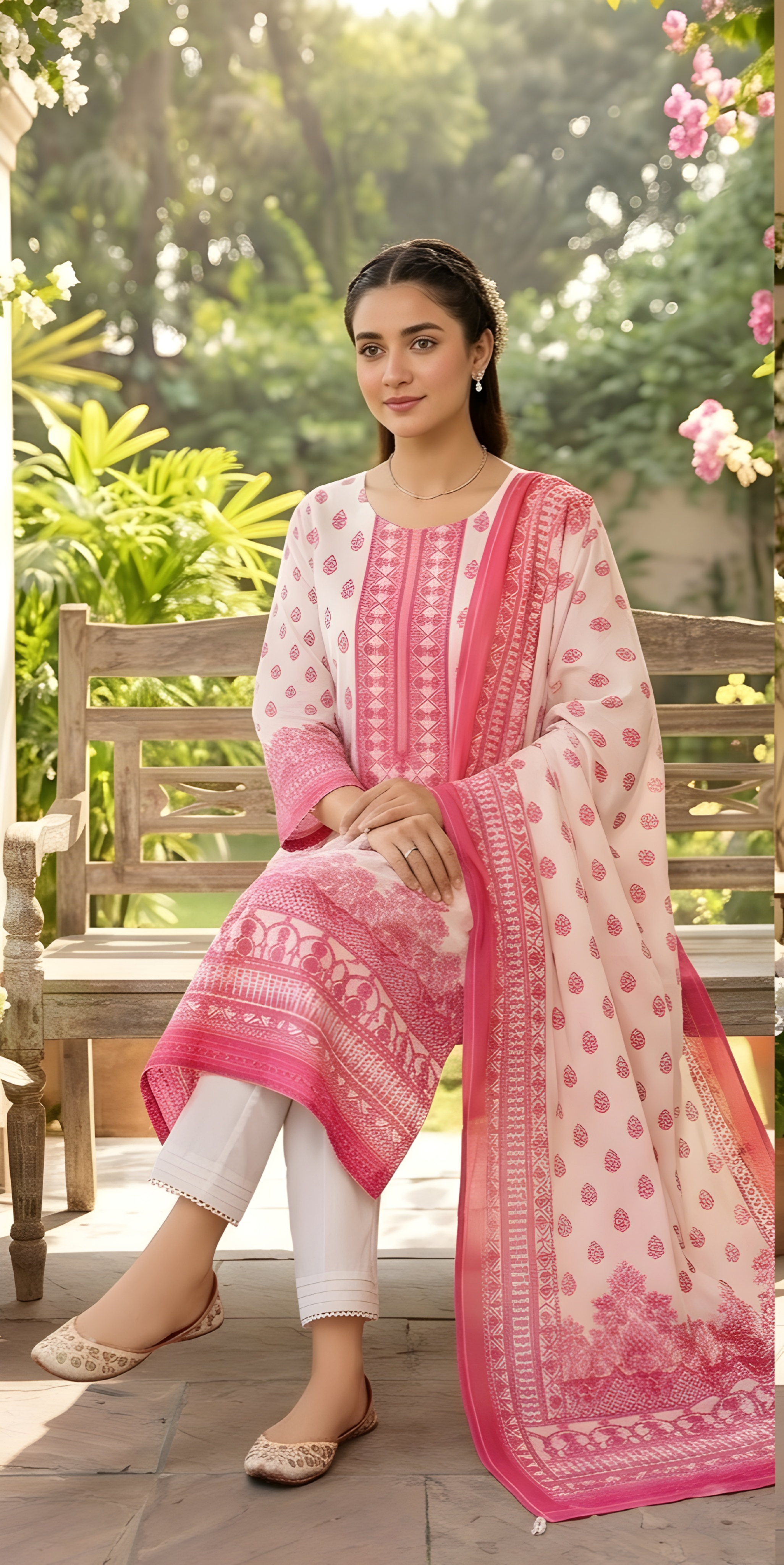 Schiffli Kurta Set