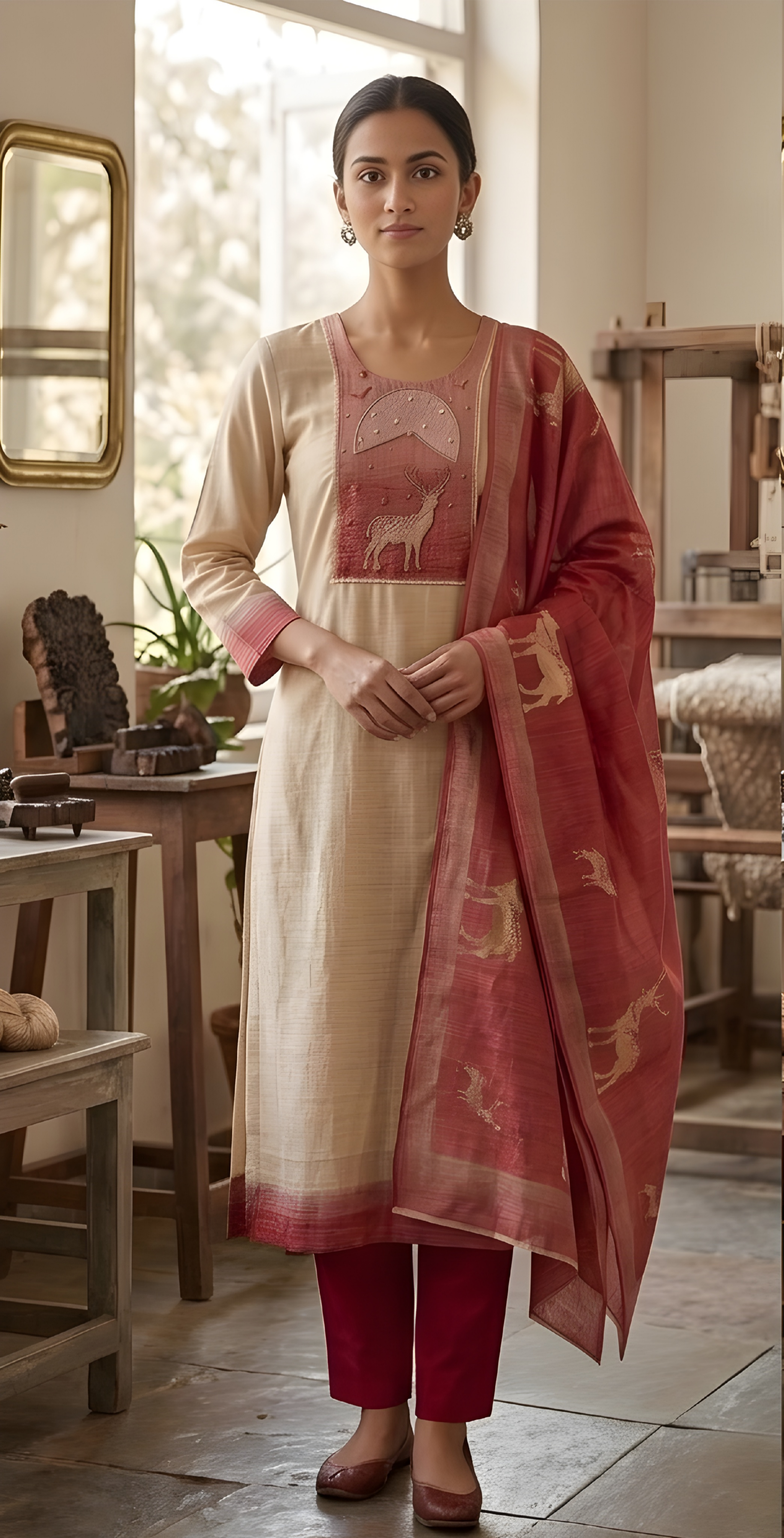 Jamdani Kurta Set