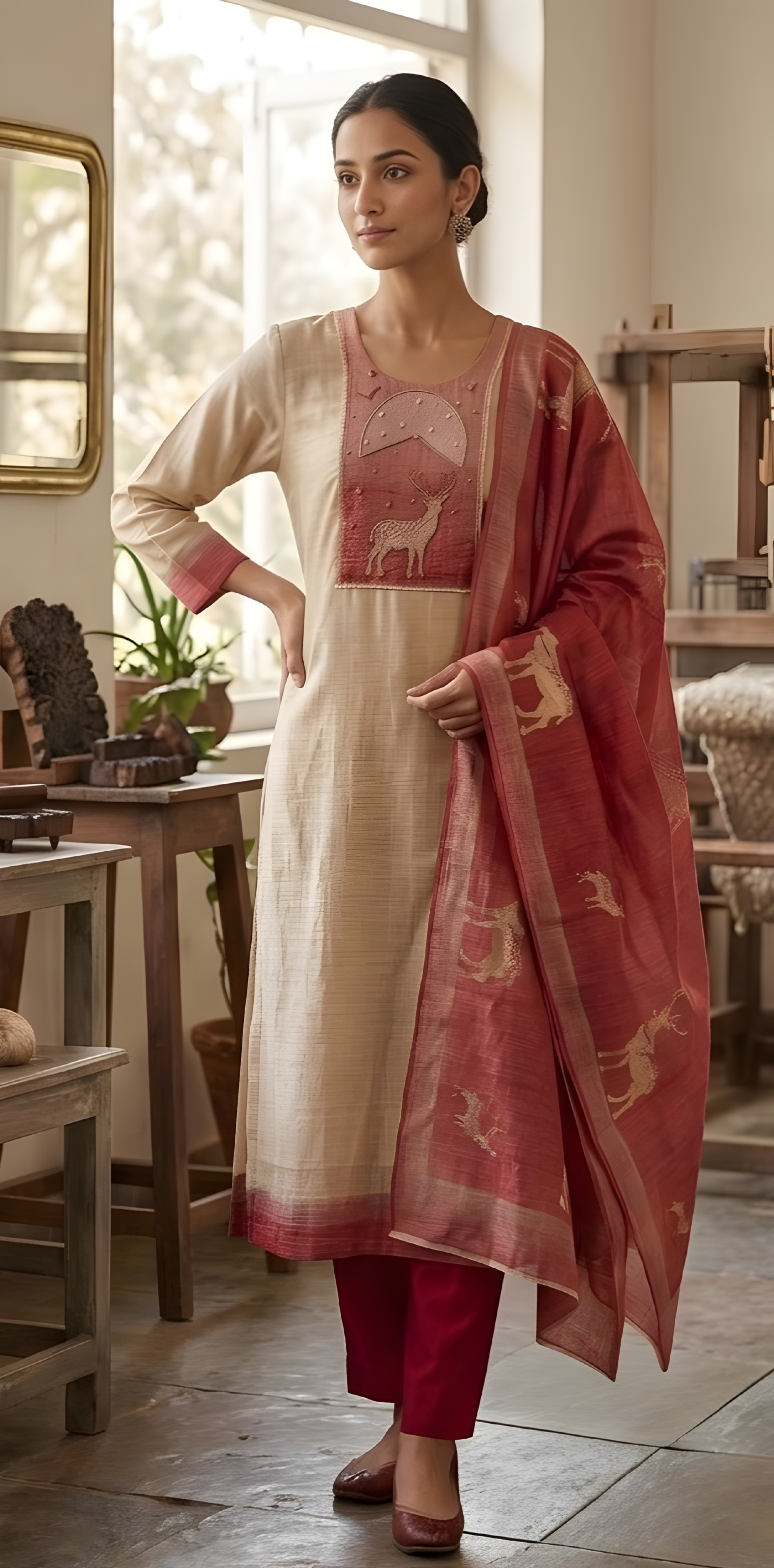 Jamdani Kurta Set