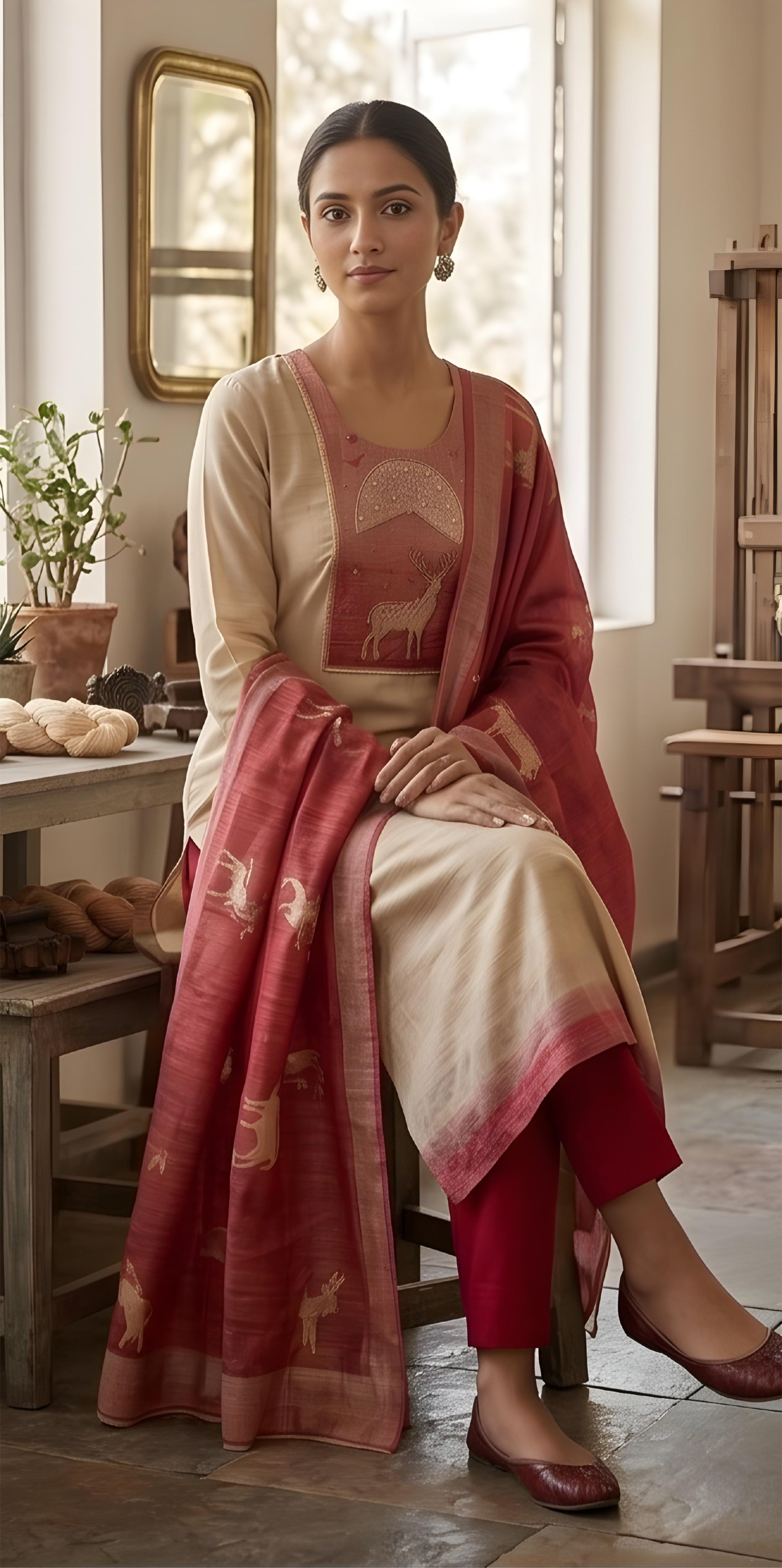 Jamdani Kurta Set