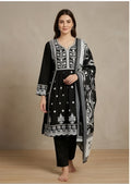 Black Three Piece Kurta set
