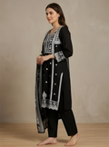 Black Three Piece Kurta set