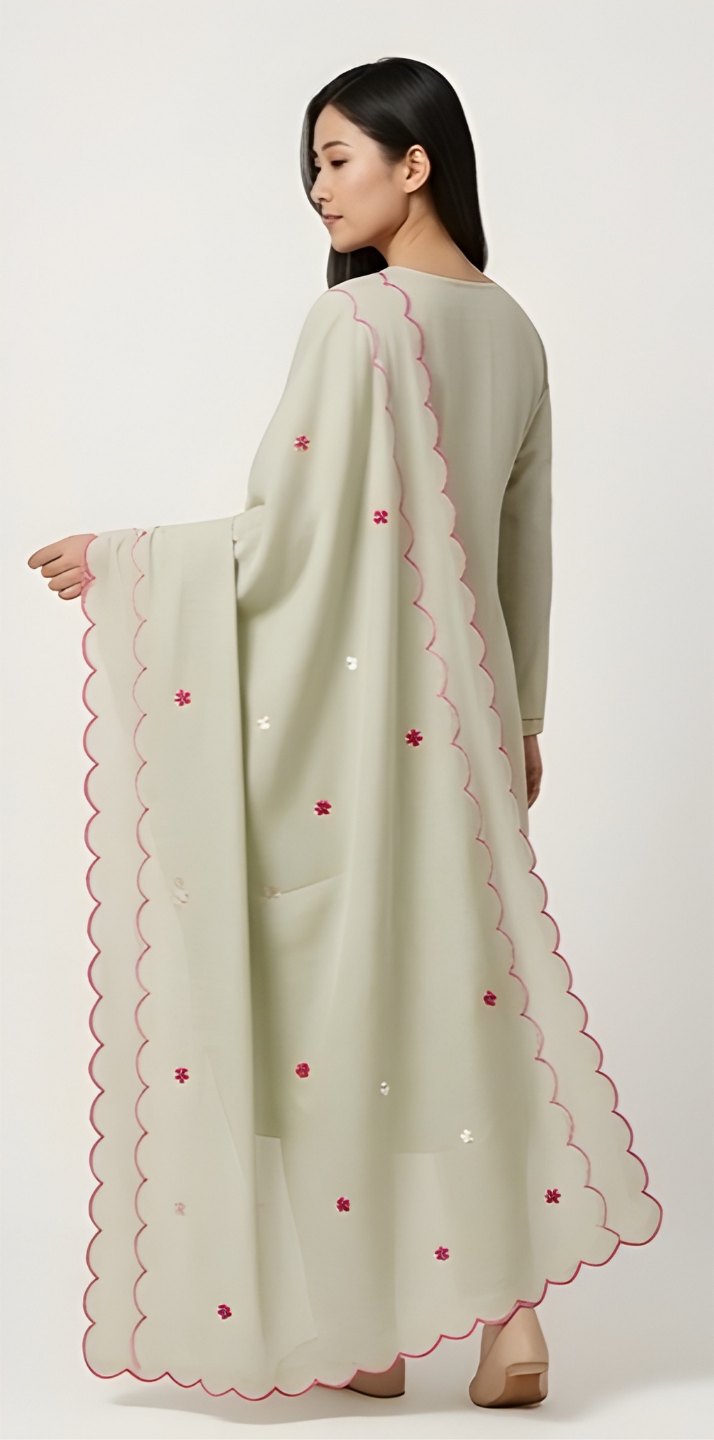 Silk Three Piece Kurta Set