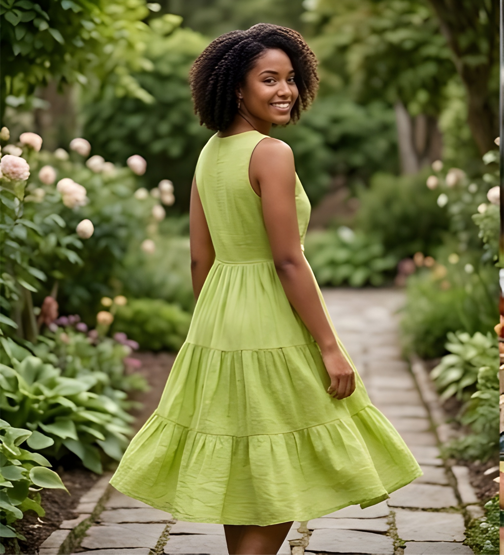 Premium Crushed Cotton Tunic Dress.
