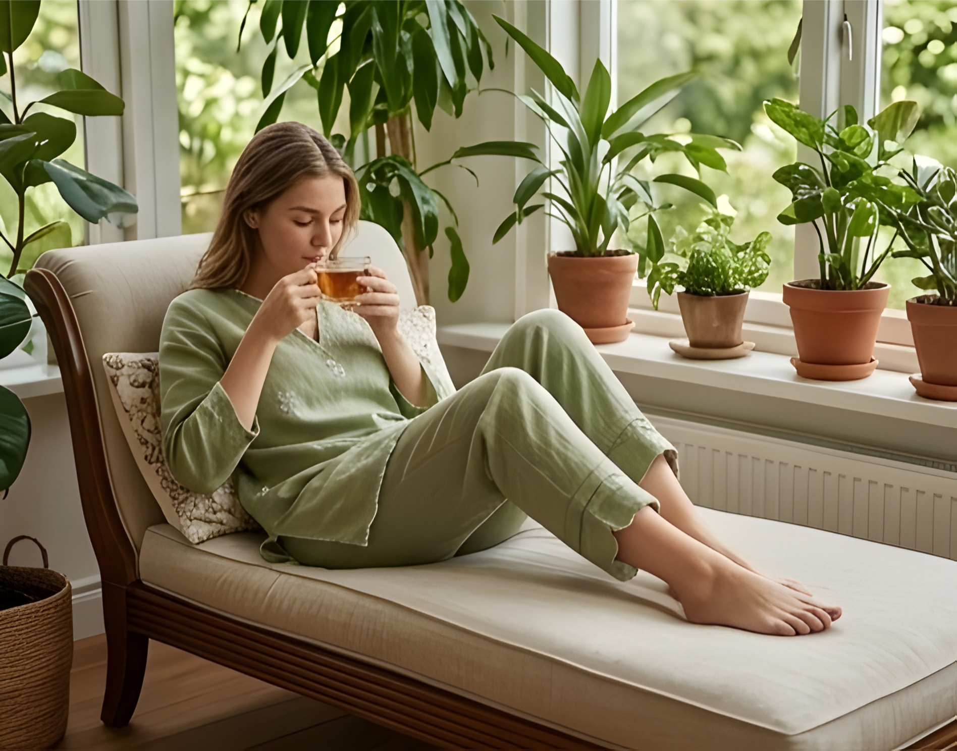Co-Ord dress (LIGHT OLIVE GREEN COLOR)