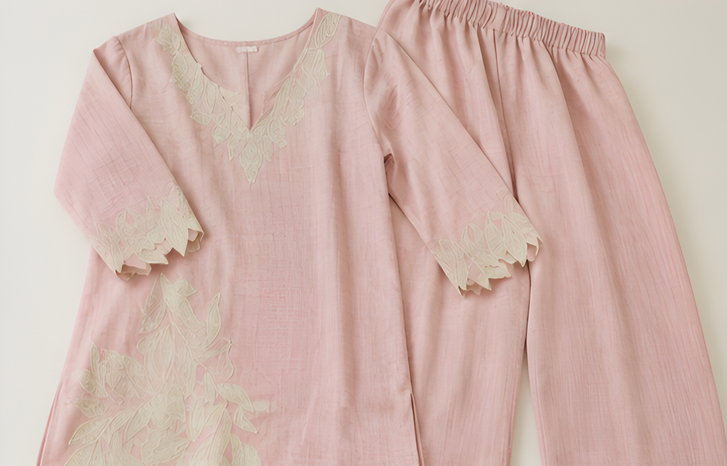 Flora Cutwork Applique Cotton Co-Ord Set