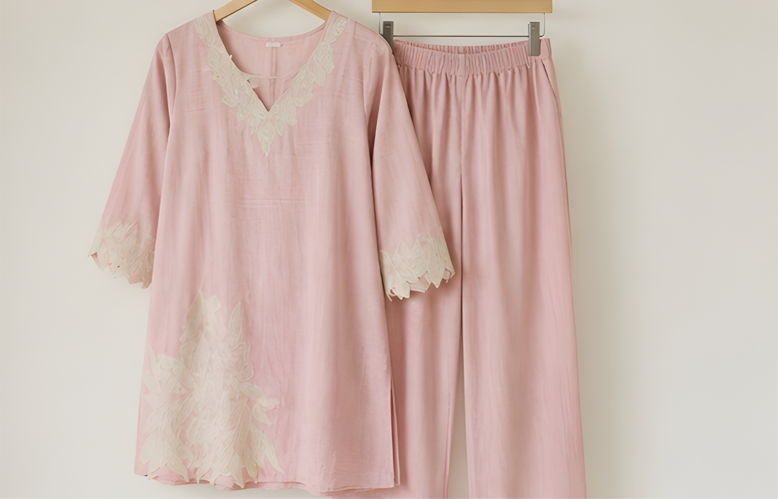 Flora Cutwork Applique Cotton Co-Ord Set