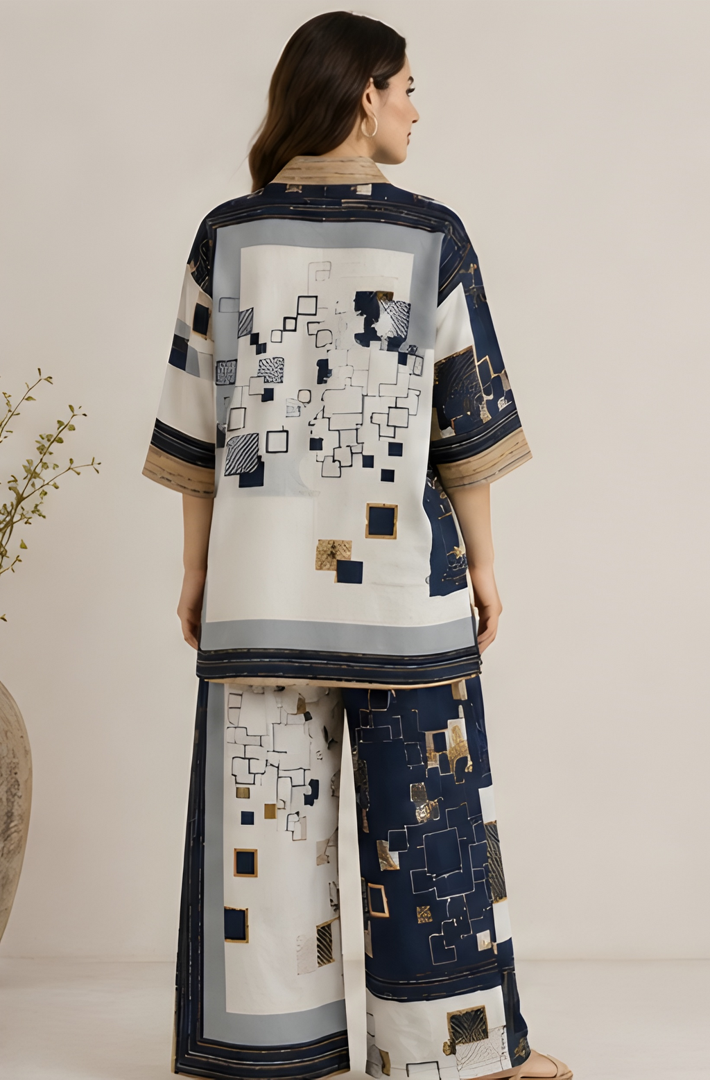 Abstract Geometric Print Co-Ord Set