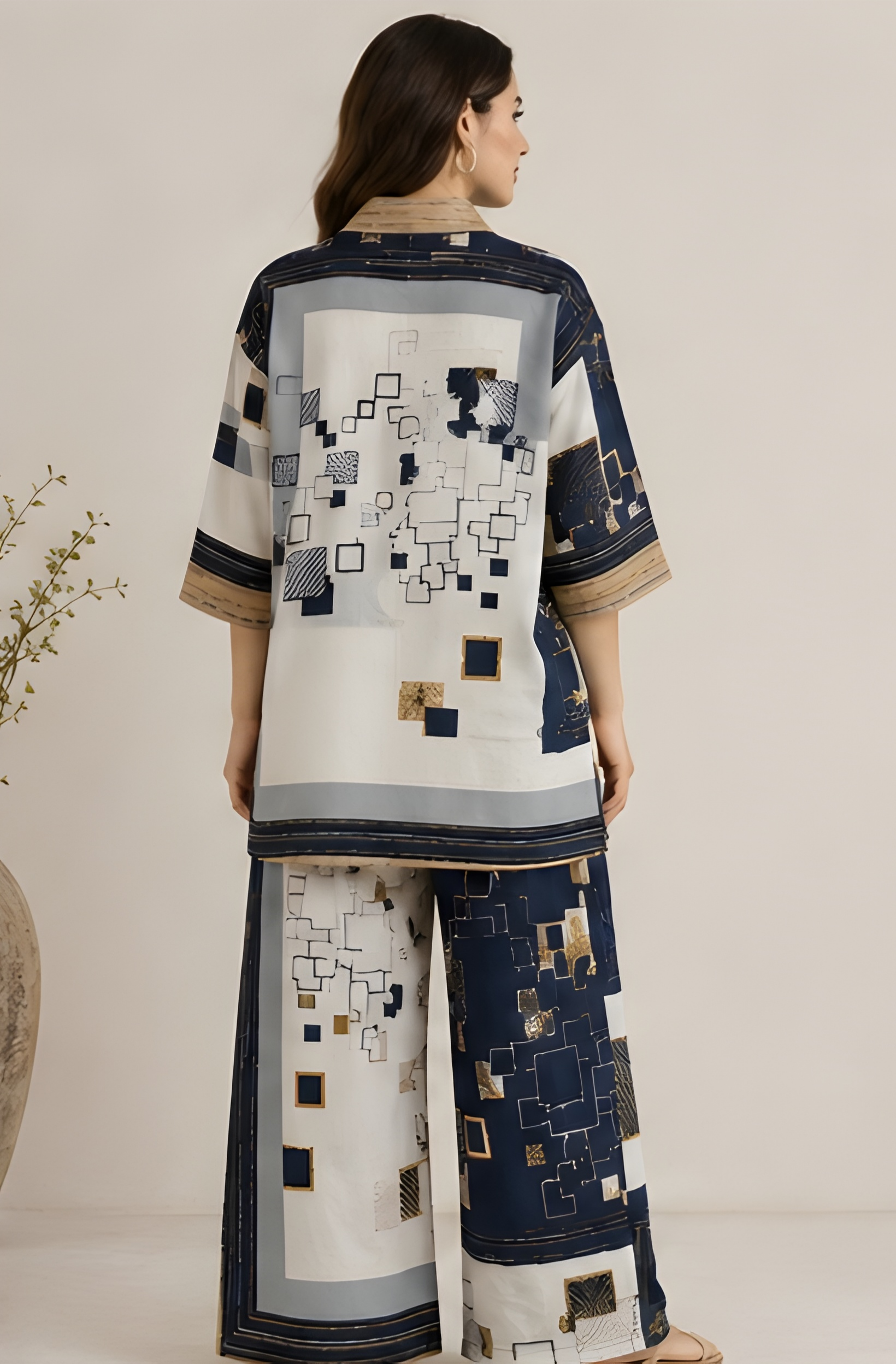 Abstract Geometric Print Co-Ord Set