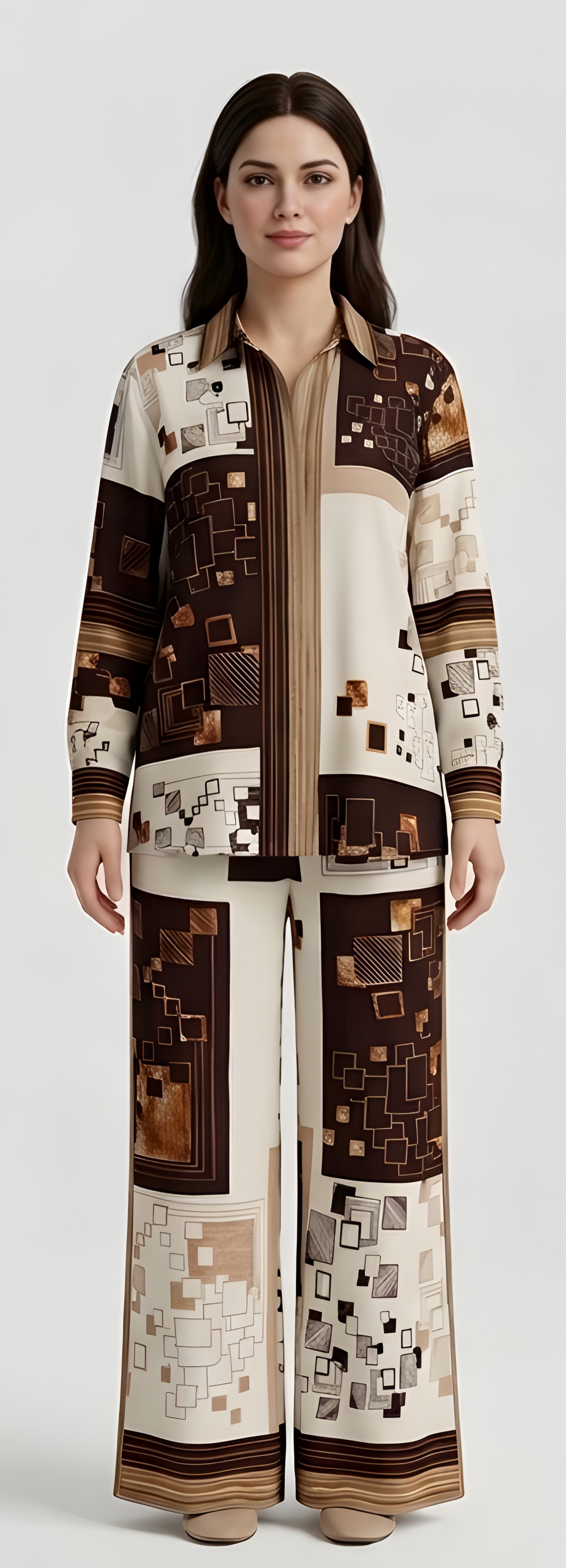 Abstract Geometric Print Co-Ord Set