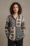 Heritage Mixed-Print Button-Down Shirt