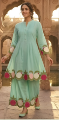 Contemporary Relaxed Cotton Tunic & Trousers Co-Ord Set