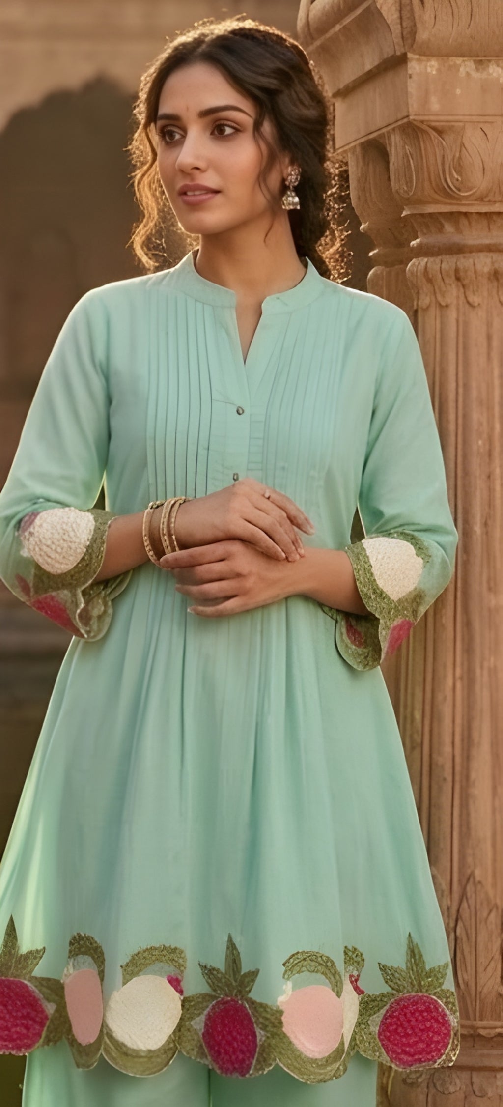 Contemporary Relaxed Cotton Tunic & Trousers Co-Ord Set